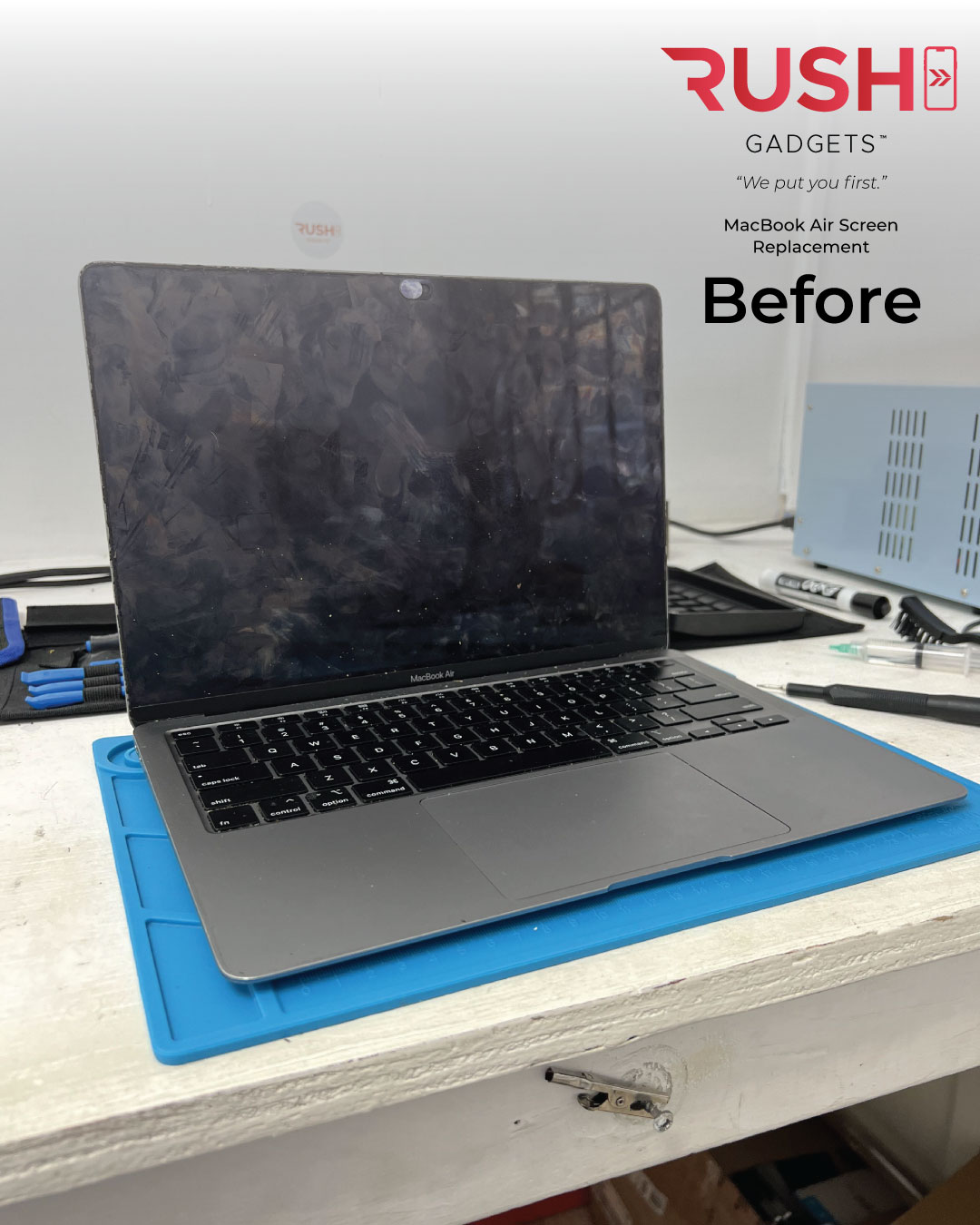 Macbook-Air-Screen-Replacement-Before